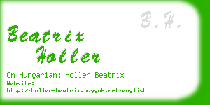 beatrix holler business card